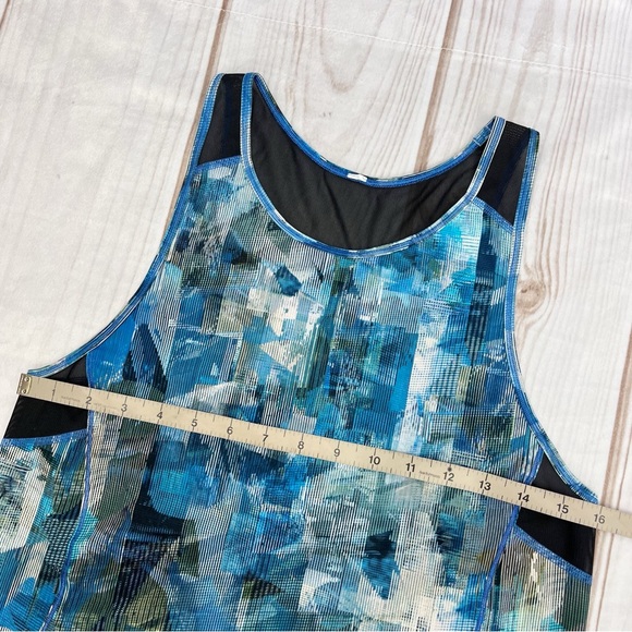 Lululemon Sculpt Tank II Sun Dazed Multi Blue Sz 6 - Picture 9 of 12